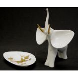 Hollohaza Hungary ceramic elephant figure