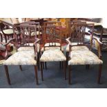 Set of 6 Sheraton revival chairs