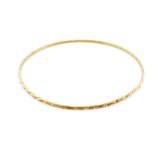 Yellow gold bangle