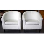 Pair of contemporary tub chairs