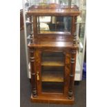 Late Victorian walnut music cabinet