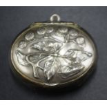 Art Nouveau German silver pill box