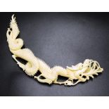 Chinese carved ivory Dragon figure