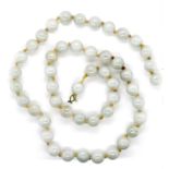 Oriental jade beads for restringing