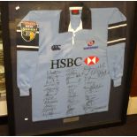 Signed 2005 Waratah's rugby super 12 jersey