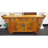 Chinese hardwood altar cabinet