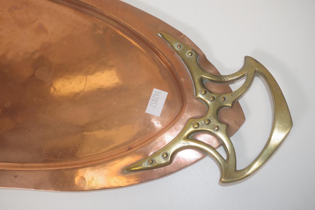 Vintage WMF copper & brass serving tray - Image 2 of 3