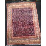 Hand made oriental wool rug