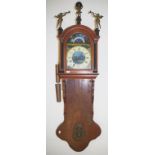 Vintage Dutch wood cased wall clock