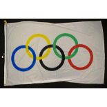 Olympic Flag and aluminium baton