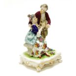 Italian Naples ceramic Courting Couple figure