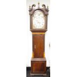 Late Georgian mahogany longcase clock