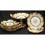 Mid 19th century Coalport part dessert service