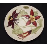 Moorcroft pottery dish - Columbine