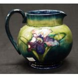 Moorcroft pottery green orchid jug