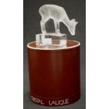 Lalique Crystal Deer figure paper weight