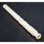 Vintage carved ivory cigarette holder