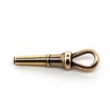 Antique rose gold swivel watch key