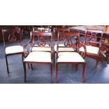Set of 6 Regency style dining chairs