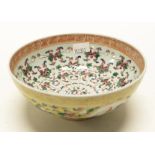 Chinese hand painted ceramic bowl