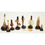 Eight jade miniature musical instruments