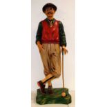 Large figure of a standing gentleman golfer