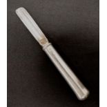 Good early Victorian sterling silver apple corer