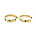 9ct yellow gold hoop earrings