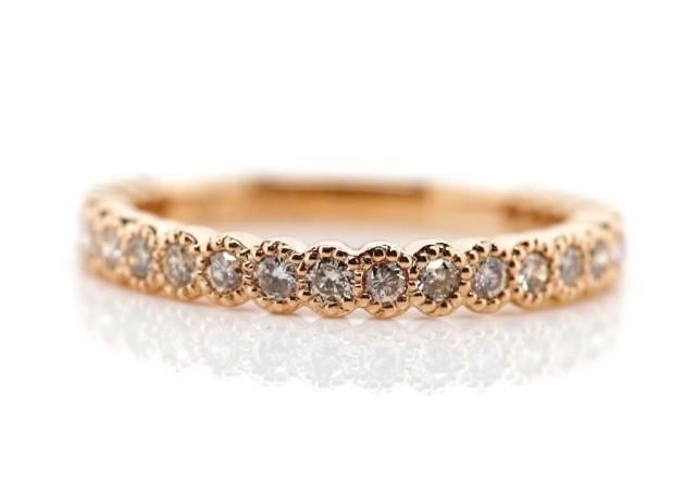 Diamond set 18ct rose gold ring - Image 2 of 3