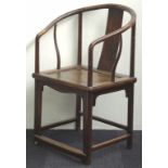 Chinese horseshoe back chair