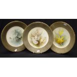 Three Royal Worcester Australian plates