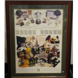 Framed Poster 'History of Rugby Union'