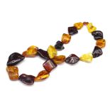 Baltic amber beaded necklace