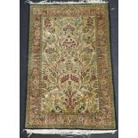 Fine weave silk blend rug