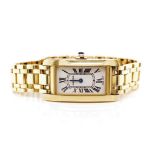 Ladies 18ct yellow gold Cartier watch