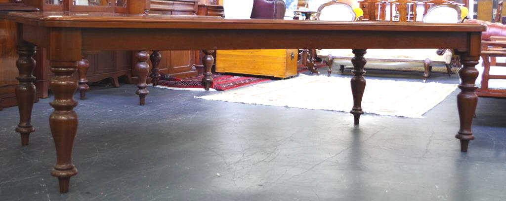 Large Victorian style cedar table