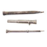 Two sterling silver mechanical pencils