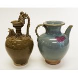 Two various Chinese ceramic wine ewers