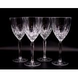 Set of four Waterford "Marquis" wine/ hock glasses