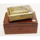 Two various vintage jewellery boxes