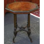 Edwardian octagonal occasional table