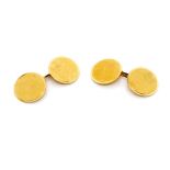 18ct yellow gold cufflinks