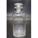 Victorian crystal glass spirit decanter