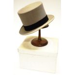 Vintage A.J.White grey felt top hat