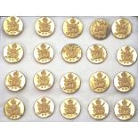 Twenty gold plate golfing dress studs