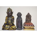 Bronzed Buddha figure