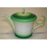 Art Deco Shelley regency shaped teapot