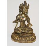 Tibetan bronze Buddha figure