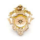 Early 20th C. Australian 9ct rose gold fob pendant