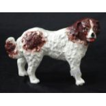 Antique pottery Spaniel dog figurine